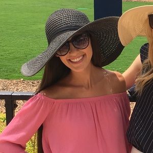 Black beach/ sun hat